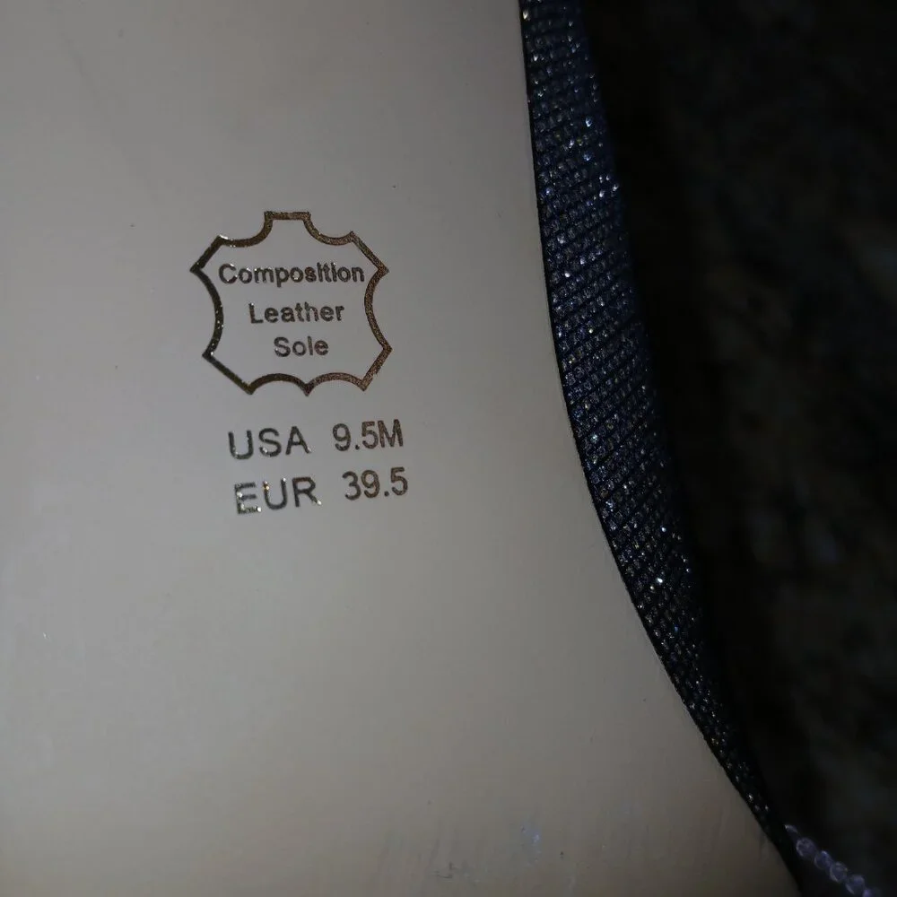 Nina Glitter Peep‑Toe Booties | Cutout Ankle Heels - Picture 6 of 7